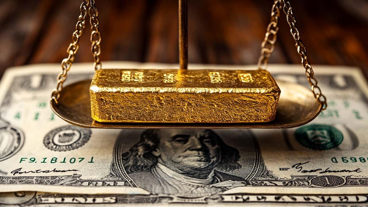 Illustration — gold and macro